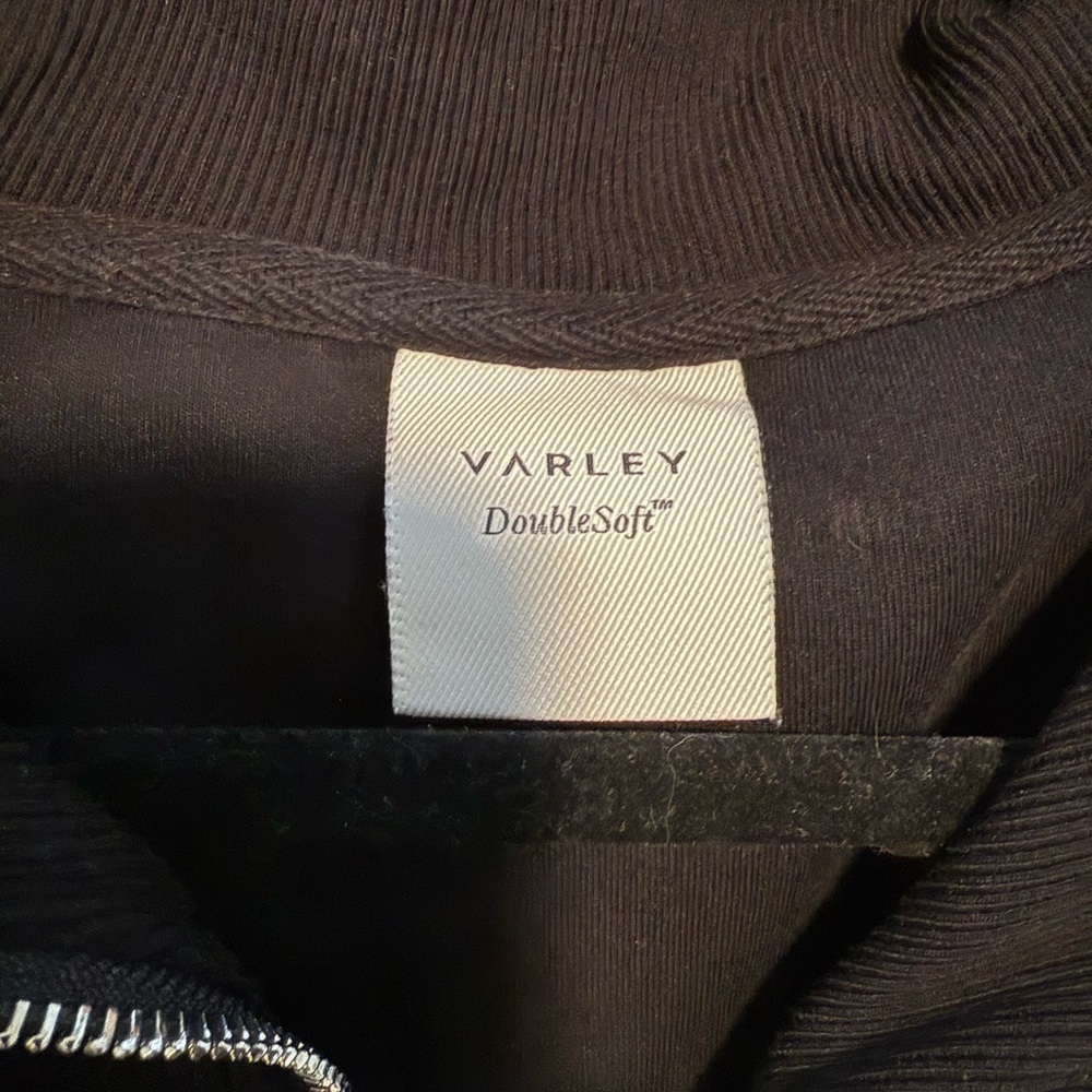 Varley Hawley Black Half-Zip Sweat Oversized Doublesoft Sweatshirt Pullover Xs — image 7 of 8